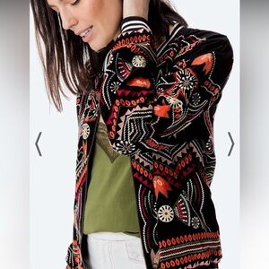Freyja Embroidered Bomber